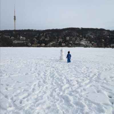 Auf Schneemannsuche
